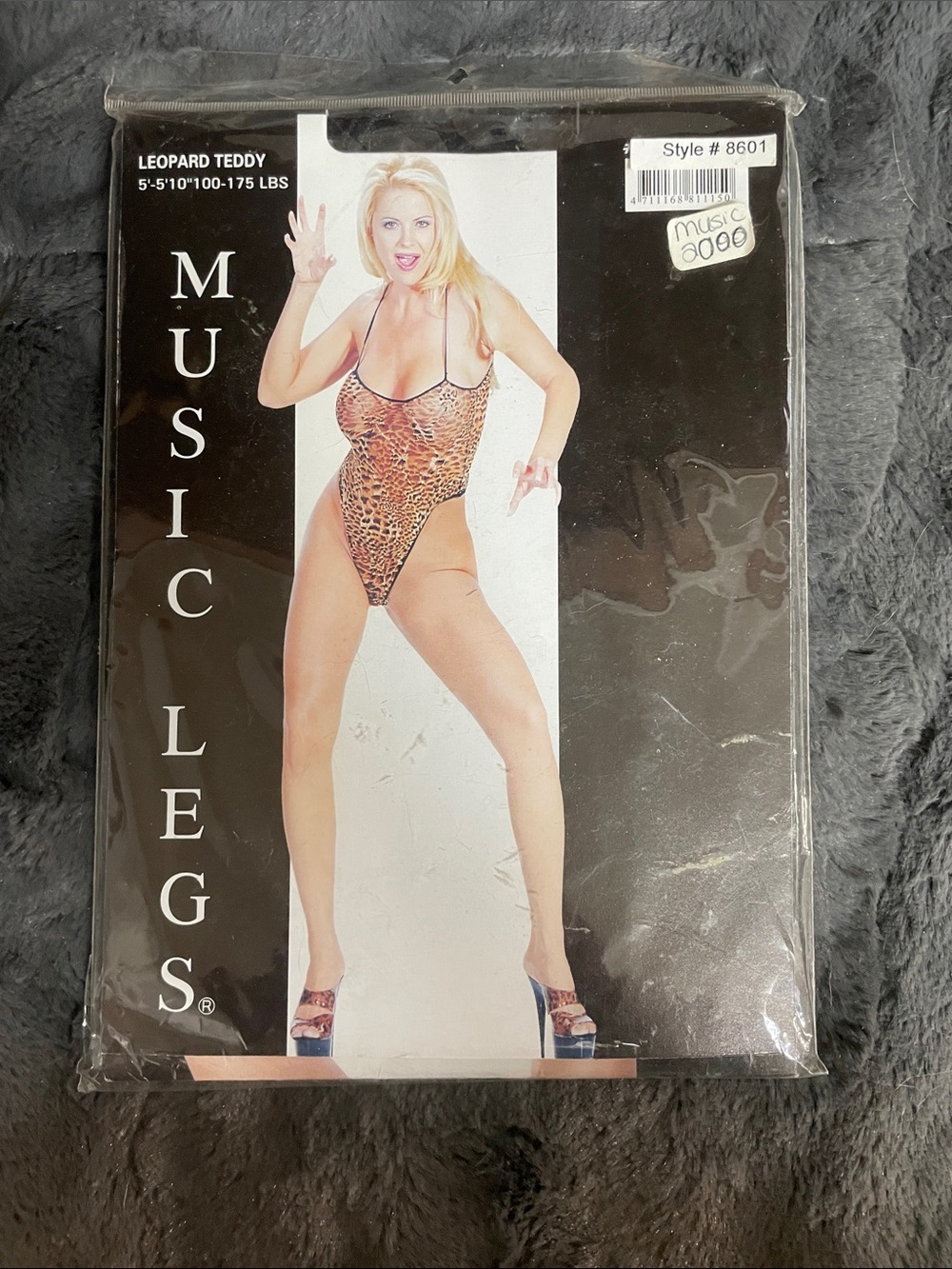 Music Legs Leopard-Print Sheer Bodysuit in Brown